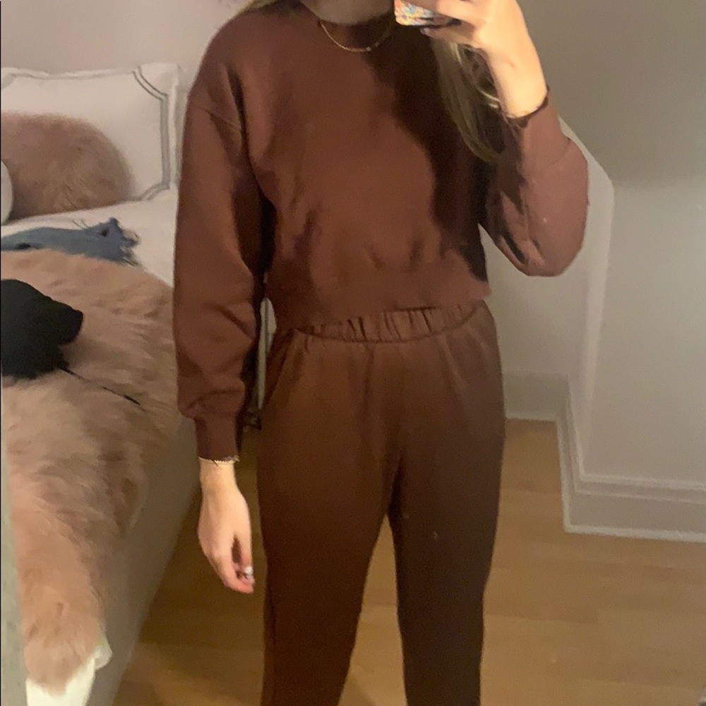 Brown ZARA sweat set